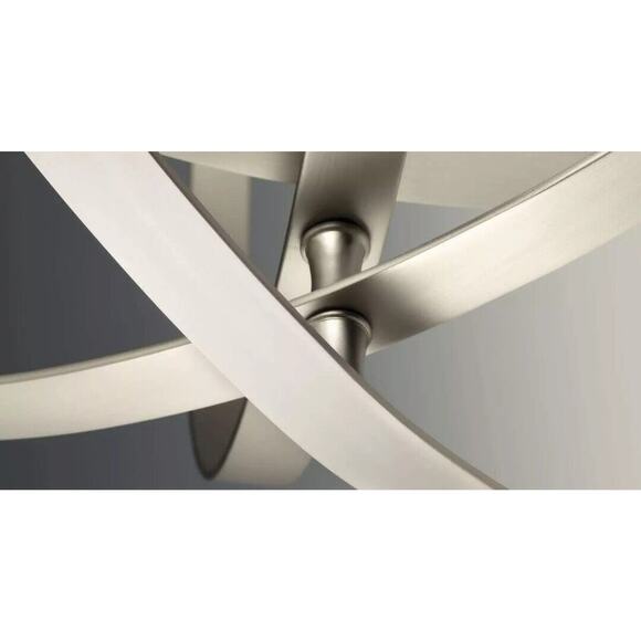 Globe Chandelier by Progress Lighting P3827-104 Equinox 4 Light 16" Taper - Picture 4 of 6